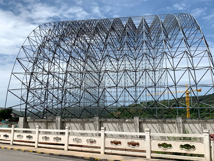 株洲山寨矿储煤棚网架